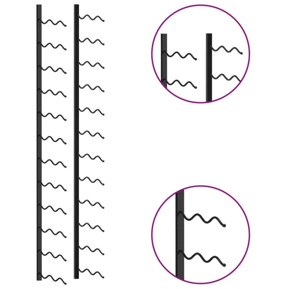 Botellero de pared para 24 botellas hierro