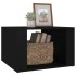 Mesita de noche madera contrachapada negro 57x55x36