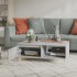 Mesa de centro madera de ingeniería gris Sonoma 90x60x35