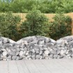 Cesta de gaviones forma arco hierro galvanizado 150x30x60/80 cm
