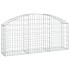 Cesta de gaviones forma arco hierro galvanizado 150x30x60/80