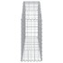Cesta de gaviones forma arco hierro galvanizado 150x30x60/80