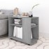 Mesa auxiliar madera contrachapada gris Sonoma 70x35x55