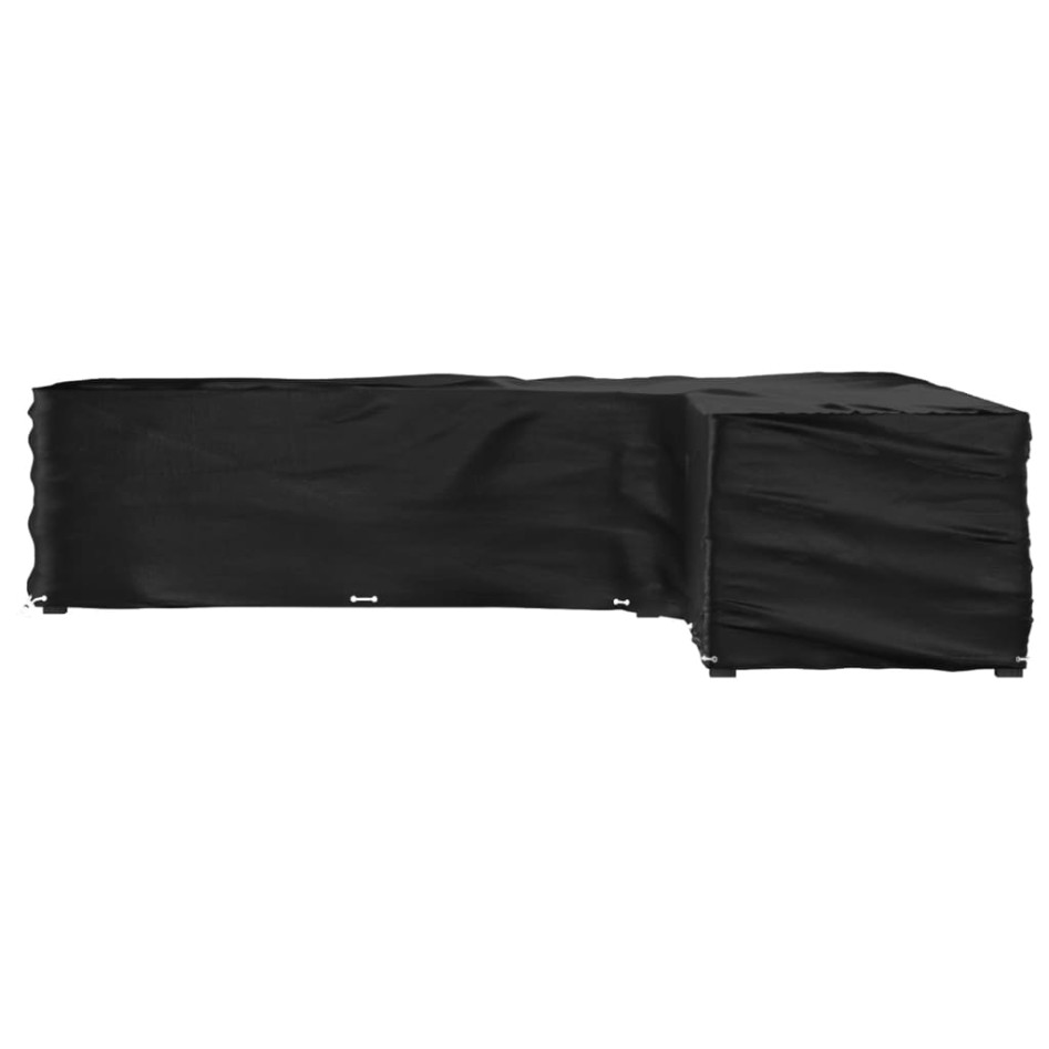 Funda para muebles de jardín forma de L 20 ojales 300x300x70