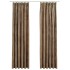 Cortinas opacas con ganchos 2 pzas terciopelo beige 140x225