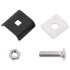 Conector de enrejado 25 sets gris