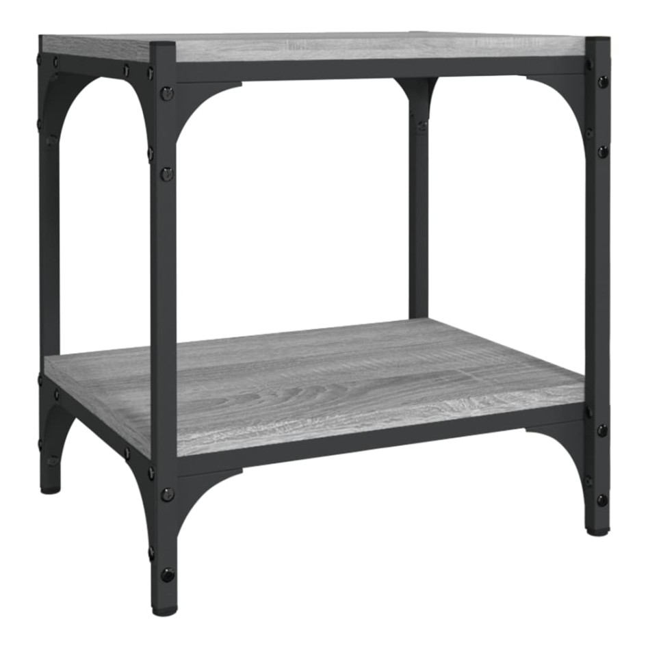 Mueble para TV contrachapada y acero gris Sonoma 40x33x41