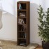 Estantería de CD madera contrachapada roble marrón 21x20x88