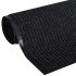 Alfombra de entrada de PVC negra, 120 x 180