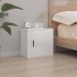 Mesita de noche de pared blanco brillante 50x30x47