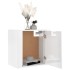 Mesita de noche de pared blanco brillante 50x30x47