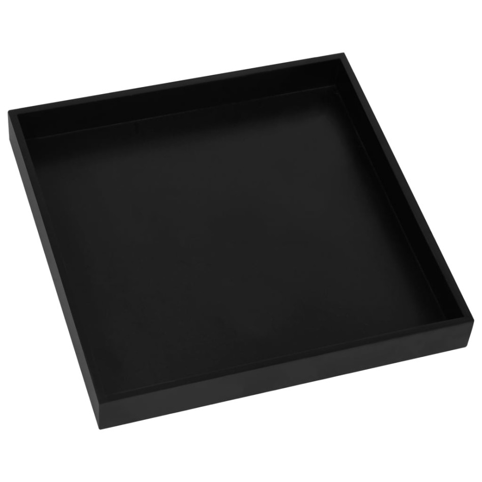 Mesa auxiliar negra y dorada MDF 38x38x38,5