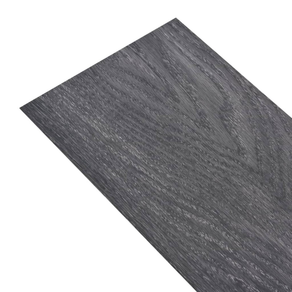 Lamas de suelo PVC autoadhesivas negro y blanco 2,51m²