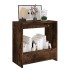 Mesa auxiliar madera contrachapada roble ahumado 50x26x50