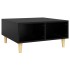 Mesa de centro madera contrachapada negro 60x60x30