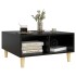Mesa de centro madera contrachapada negro 60x60x30