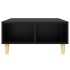 Mesa de centro madera contrachapada negro 60x60x30