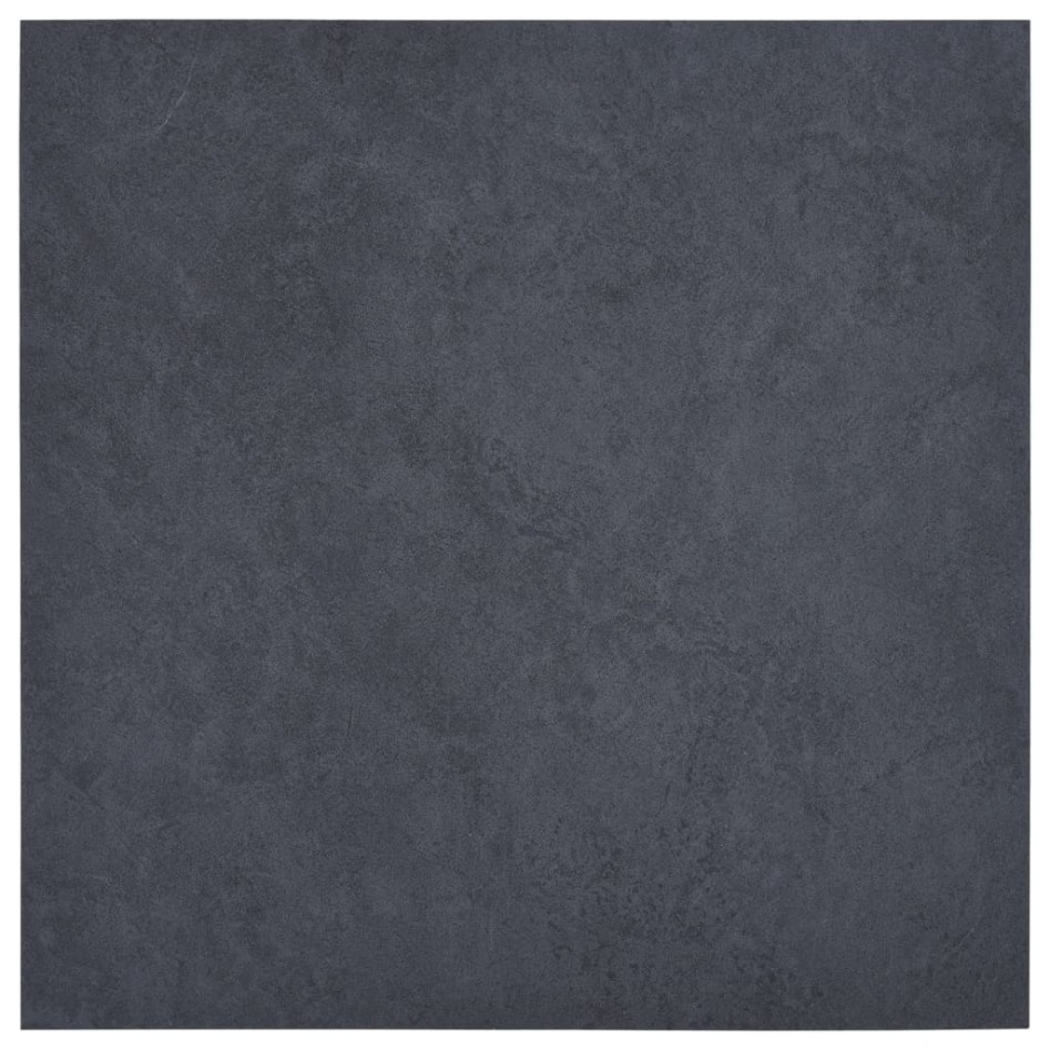 Tarimas de suelo autoadhesivas 20 uds PVC mármol negro 1,86