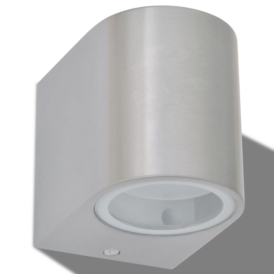 Lámpara de pared exterior 2 uds redonda