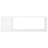 Mueble para TV madera contrachapada blanco brillo 100x24x32