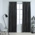 Cortinas opacas y ganchos 2 uds terciopelo antracita 140x245