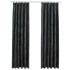 Cortinas opacas y ganchos 2 uds terciopelo antracita 140x245