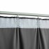 Cortinas opacas y ganchos 2 uds terciopelo antracita 140x245