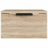 Mesita de noche de pared color roble Sonoma 34x30x20