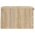 Mesita de noche de pared color roble Sonoma 34x30x20