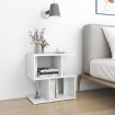 Mesitas de noche 2 uds madera contrachapada blanco 50x30x51,5cm
