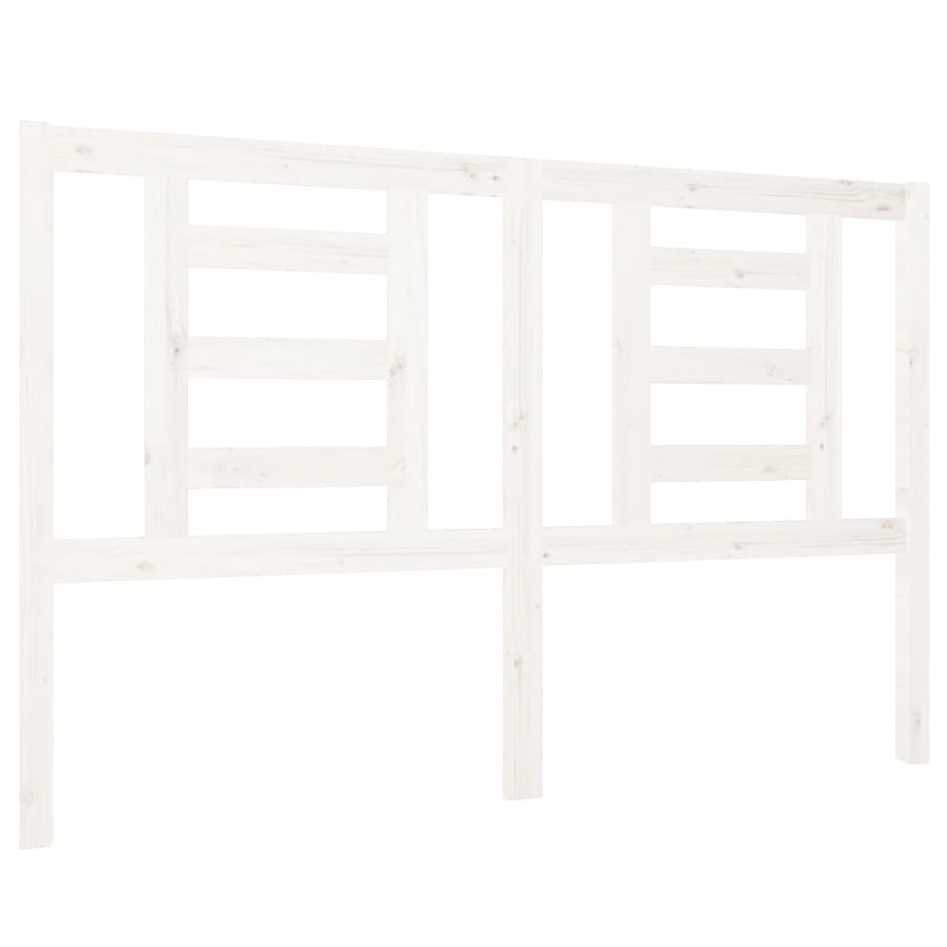 Cabecero de cama madera maciza de pino blanco 126x4x100