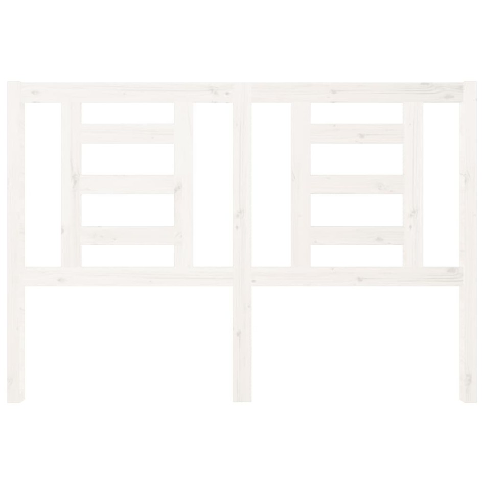 Cabecero de cama madera maciza de pino blanco 126x4x100