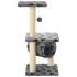 Rascador para gatos con poste de sisal 65 cm huellas
