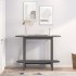 Mesa consola de madera maciza de pino gris 110x40x80