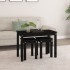 Mesas apilables 3 piezas madera maciza de pino