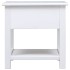 Mesa auxiliar madera de Paulownia blanco 40x40x40