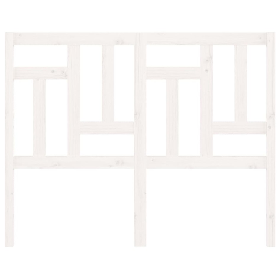 Cabecero de cama madera maciza de pino blanco 125,5x4x100