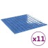 Azulejos de mosaico 11 unidades vidrio azul 30x30