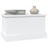 Baúl de almacenaje madera contrachapada blanco 50x30x28