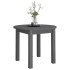 Mesa de centro de madera maciza de pino gris Ø 55x45