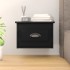Mesita de noche de pared negro 41,5x36x28