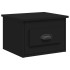 Mesita de noche de pared negro 41,5x36x28