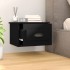 Mesita de noche de pared negro 41,5x36x28