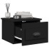 Mesita de noche de pared negro 41,5x36x28