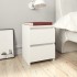 Mesita de noche madera contrachapada blanco 30x30x40