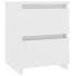Mesita de noche madera contrachapada blanco 30x30x40