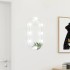 Espejo con luces LED vidrio ovalado 60x30