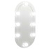 Espejo con luces LED vidrio ovalado 60x30