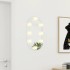 Espejo con luces LED vidrio ovalado 60x30
