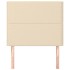 Cabeceros 2 unidades de tela color crema 80x5x78/88